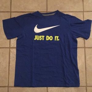 Kids blue Just Do It XL Nike tee